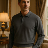 Adrian™ | Uldpolo med Knapper