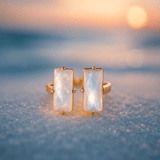 Agnes | Guldring måneskin