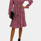 Agnes | Leopard plisseret