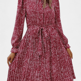 Agnes | Leopard plisseret