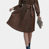 Agnes | Leopard plisseret