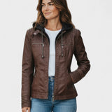 Alberte™ | Læderjakke