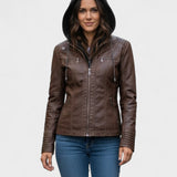 Alberte™ | Læderjakke