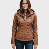 Alberte™ | Læderjakke