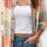 Amalie | Stribet Cardigan