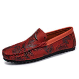 Blomster Læder Loafers