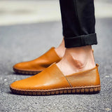 Elegant Åndbar Læder Loafers