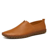 Elegant Åndbar Læder Loafers