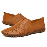 Elegant Åndbar Læder Loafers