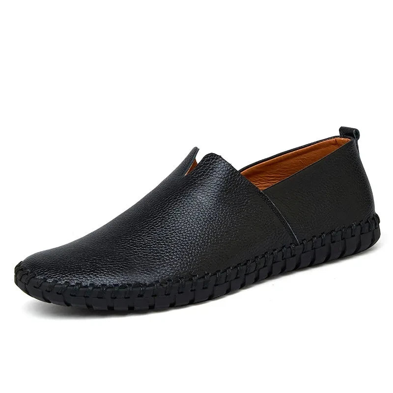 Elegant Åndbar Læder Loafers