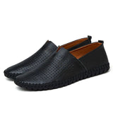 Elegant Åndbar Læder Loafers