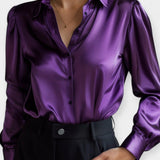 Ellen | Satin skjorte