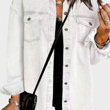 Gry | Hvid jeansjakke