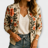 Henriette | Blomster bomberjakke