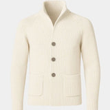 Henrik™ | Strikjakke med Knapper