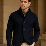 Henrik™ | Strikjakke med Knapper