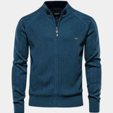 Jacquard™ | Strikcardigan med Lynlås