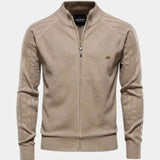 Jacquard™ | Strikcardigan med Lynlås