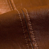 Jonas™ | Karamelfarvet Læderjakke