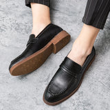 Læder Dress Loafers