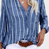 Luna | Stribet bluse