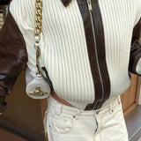 Malene | Farveblok skjorte