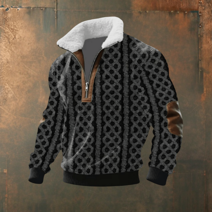 Marcus™ | Stilfuld herresweater med varm fleecekrave