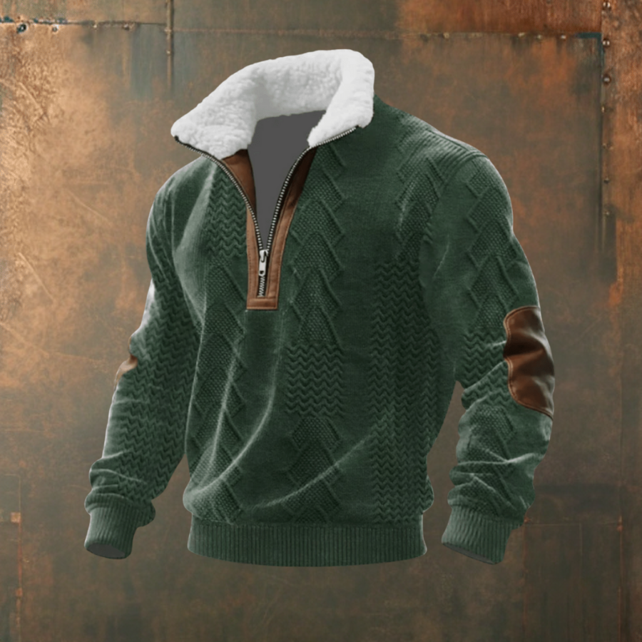 Marcus™ | Stilfuld herresweater med varm fleecekrave