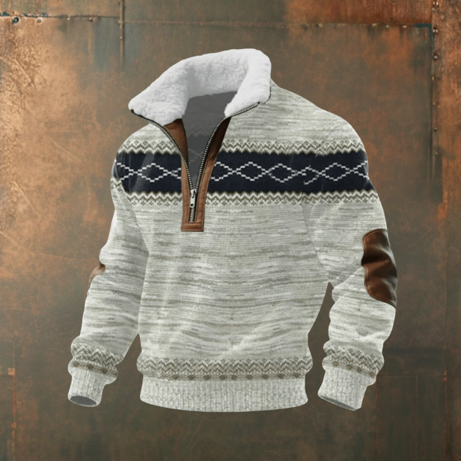Marcus™ | Stilfuld herresweater med varm fleecekrave