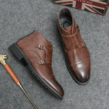 Parker™ | Kunstlæder Dobbelt-Monk-strap Støvler