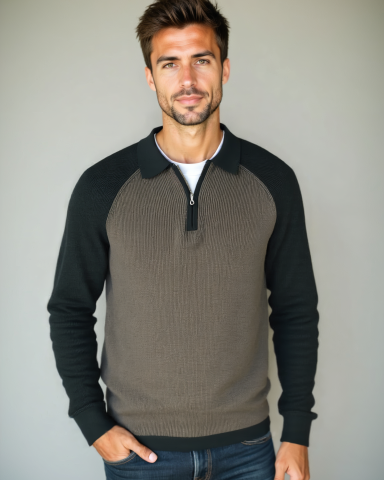 Peter™ | Ziptrøje med Raglanærmer