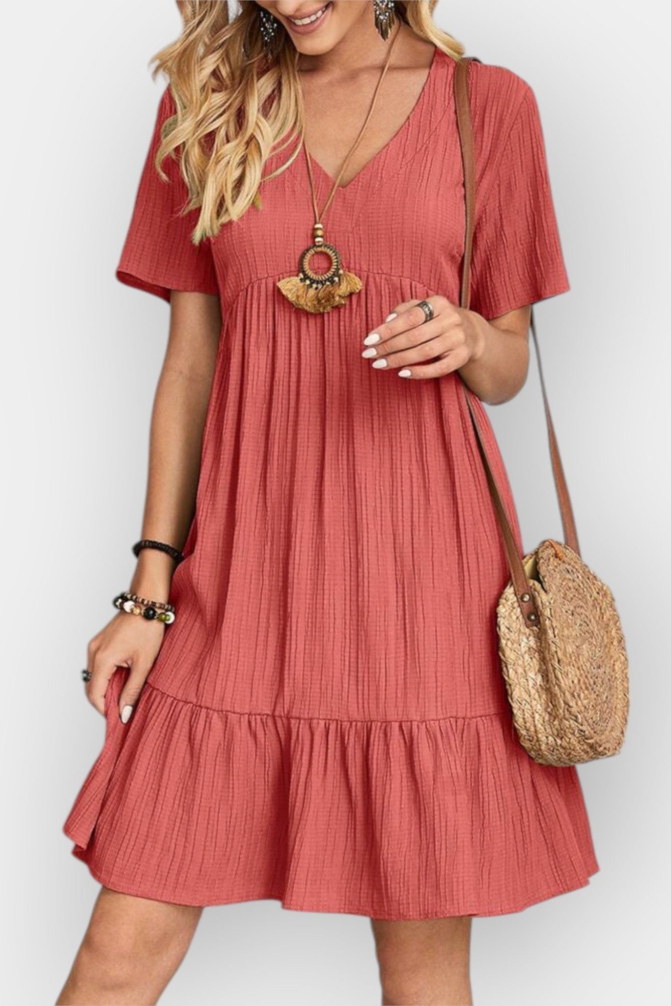 Rikke | V-hals kjole