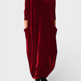 Saskia™ | Elegant fløjls­kjole med lommer