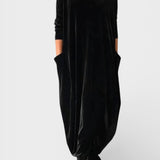 Saskia™ | Elegant fløjls­kjole med lommer