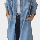 Sidsel | Denim skjortekjole