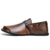 Spændte Læder Loafers