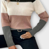 Vibeke | Stribet Strikketrøje