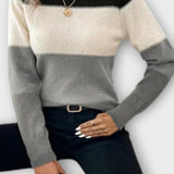 Vibeke | Stribet Strikketrøje